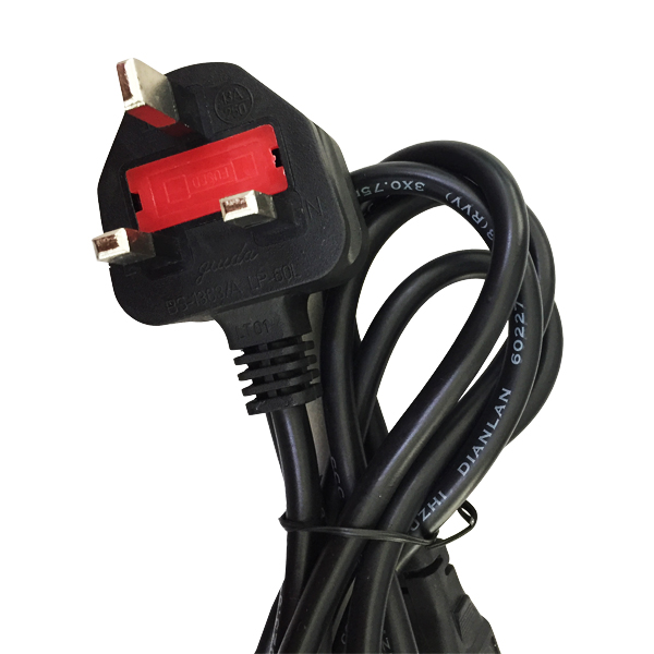 3 Pin Power Cord with Fuse