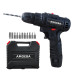 Professional Power Drill Cordless Drill Box Screw Driver Electric Portable Tools Set Lithium Battery 12V Charged Drills