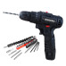 Professional Power Drill Cordless Drill Box Screw Driver Electric Portable Tools Set Lithium Battery 12V Charged Drills