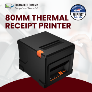 Heavy Duty Thermal Receipt Printer 80mm USB + LAN POSMarket BizCloud Malaysia Ready Stock