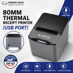 80mm Thermal Receipt Printer USB POSMarket BizCloud Malaysia Ready Stock