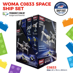  Woma Space Ship set Building Blocks Toys for Children 105pcs Kids Toys Mainan Budak Lelaki Malaysia Local Stock C0833