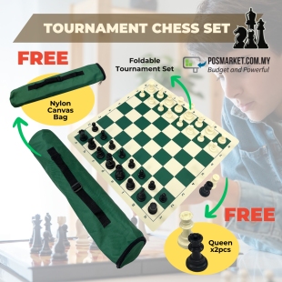Tournament Chess Set International Chess Entertainment Outdoor Foldable Travel Chess With A Carrybag  50cm x 50cm Ready Stock