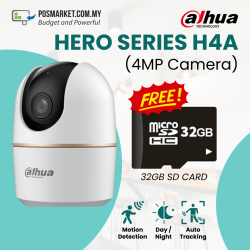 Dahua Hero Series H4A 4MP with 32GB SD Card Smart Motion Tracking Human Detection CCTV Wireless IP Camera Dahua Hero Series H4A 4MP with 32GB SD Card Smart Motion Tracking Human Detection CCTV Wireless IP Camera