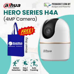Dahua Hero Series H4A 4MP Smart Motion Tracking Human Detection CCTV Wireless IP Camera Free Woven Bag Dahua Hero Series H4A 4MP Smart Motion Tracking Human Detection CCTV Wireless IP Camera Free Woven Bag