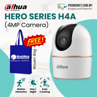 Dahua Hero Series H4A 4MP Smart Motion Tracking Human Detection CCTV Wireless IP Camera Free Woven Bag