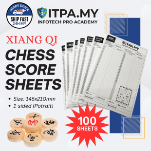 Xiang Qi Chess Score Sheets 100 Games 50 Chess Moves