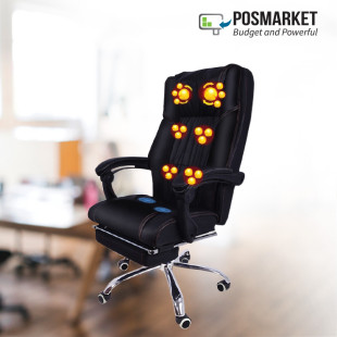 Reclining Staff Office Chair Massage Swivel Mahjong Gaming Chair Kneading Tapping Massage