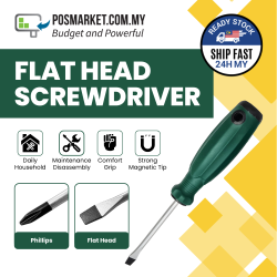 Flat Head Magnetic Tip Screwdriver DIY Repair Tool Heavy-Duty Industrial Flat Head Magnetic Tip Screwdriver DIY Repair Tool Heavy-Duty Industrial