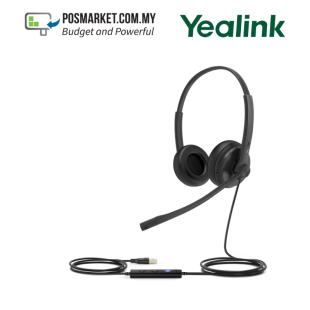 Yealink UH34 Dual Microsoft Teams USB Wired Headset Leather Cushion