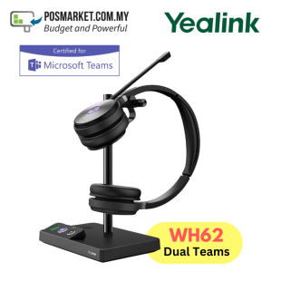 Yealink WH62 Dual Microsoft Teams Standard DECT Wireless Headset