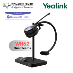 Yealink WH62 Mono Microsoft Teams Standard DECT Wireless Headset Yealink WH62 Mono Microsoft Teams Standard DECT Wireless Headset