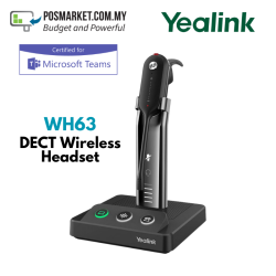 Yealink WH63 Microsoft Teams Standard DECT Wireless Headset Yealink WH63 Microsoft Teams Standard DECT Wireless Headset