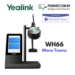 Yealink WH66 Mono Microsoft Teams Premier DECT Wireless Headset Yealink WH66 Mono Microsoft Teams Premier DECT Wireless Headset