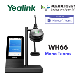 Yealink WH66 Mono Microsoft Teams Premier DECT Wireless Headset
