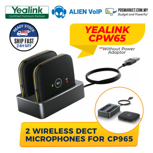 Yealink CPW65 Two Wireless DECT Microphones for CP965 (Without Power Adaptor)