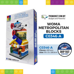 Woma Metropolitan City Street Building Block 220+pcs Kids Toys Mainan Budak Blok Malaysia Local Stock C0346 (A-D) Woma Metropolitan City Street Building Block 220+pcs Kids Toys Mainan Budak Blok Malaysia Local Stock C0346 (A-D)