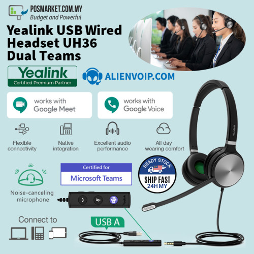 Micro Casque Usb Yealink UH36 Dual Teams - Spacenet Tunisie