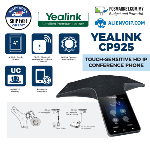 Yealink CP925 Touch Sensitive HD IP Conference Phone