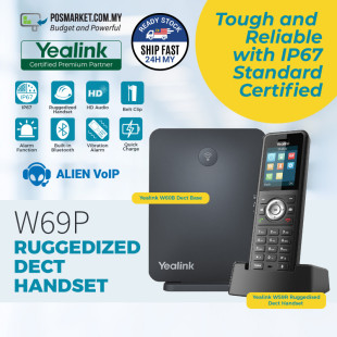 Yealink W69P Ruggedized DECT IP Phone System