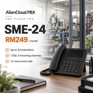 AlienCloud PBX SME-24 – Cloud PBX Plan for Up to 24 Extensions AlienCloud PBX SME-24 – Cloud PBX Plan for Up to 24 Extensions