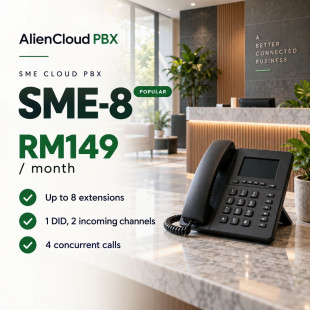 AlienCloud PBX SME-8 – Cloud PBX Plan for Up to 8 Extensions AlienCloud PBX SME-8 – Cloud PBX Plan for Up to 8 Extensions