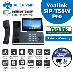 Yealink SIP-T58W Pro IP Phone Without Camera