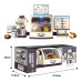 Kids SuperMarket Dessert Cashier Machine Toys Mainan Kaunter Cart Pretend Play Mainan Cashier budak local stock