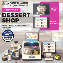 Kids SuperMarket Dessert Cashier Machine Toys Mainan Kaunter Cart Pretend Play Mainan Cashier budak local stock Kids SuperMarket Dessert Cashier Machine Toys Mainan Kaunter Cart Pretend Play Mainan Cashier budak local stock