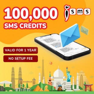100,000 iSMS Credits
