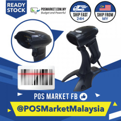 Wired 2D QR Barcode Scanner with Stand USB Handheld POSMarket Wired 2D QR Barcode Scanner with Stand USB Handheld POSMarket