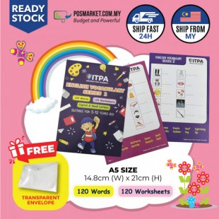 English Vocabulary Series 2 Worksheets Workbook for Kids 
