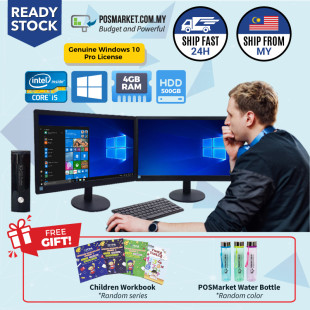 Mini PC Set Windows 10 Dual Monitor