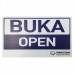 Hard Acrylic OPEN CLOSED Door Sign BUKA TUTUP Papan Tanda Dual Side With Chain And Suction Cup A4 Size 21cm x 29.7cm POSMarket Malaysia Stock