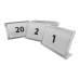 Mini Acrylic Table Numbering Display Holder Name Card Price Tag Label Transparent Stand Set E (41-50)