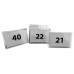 Mini Acrylic Table Numbering Display Holder Name Card Price Tag Label Transparent Stand Set E (41-50)