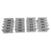 Mini Acrylic Table Numbering Display Holder Name Card Price Tag Label Transparent Stand Set D (31-40)