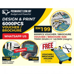 Small Flyers Vouchers Brochures 4C Full Color Printing (6000pcs)