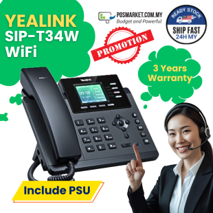 Yealink SIP-T34W WiFi (PSU included)