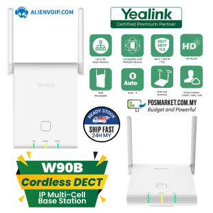 Yealink W90B Cordless DECT IP Multi-Cell Base Station