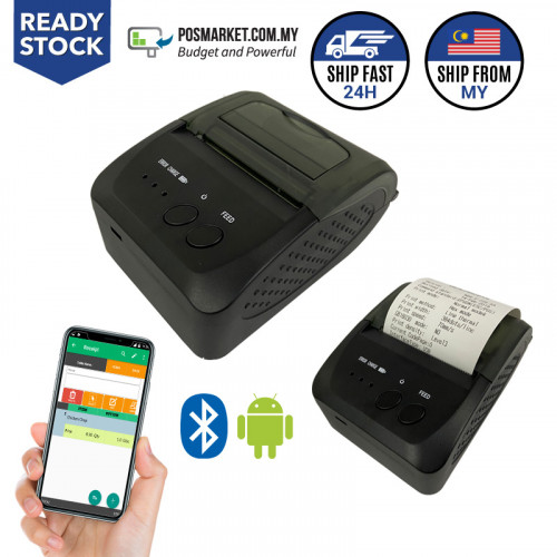 58mm Mini Bluetooth Thermal Receipt Printer for Android
