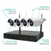 Wireless 4 Channel CCTV WiFi Kit IP Camera WiFi Home CCTV System Set