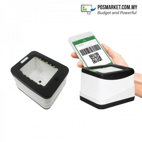 1D 2D USB QR Code + Barcode Scanner Reader Mobile Payment Box POSMarket Malaysia Stock