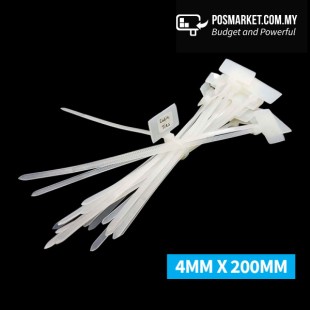 200 Pcs Cable Zip Ties 4mm x 200mm Marker Tie Label Cable Tie Marking Tags