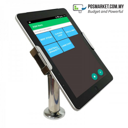 Type 2 Tablet Holder Stand Locking Kit Anti Theft Metal Adjustable POSMarket Malaysia Stock