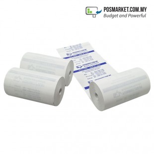 80mm width x 27m length Thermal Receipt Paper Roll for Cash Register and common POS system Full Logo Print 10 rolls POSMarket Malaysia Stock