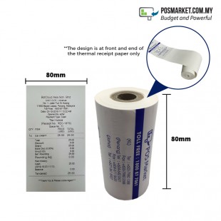 10 rolls Thermal Receipt Paper 80 x 40mm for common POS system Cash Register Receipt Printer POSMarket 